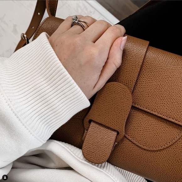 SENREVE Aria Crossbody Shoulder Or Belt Bag In Pebbled Chestnut New With Tags - Picture 4 of 13